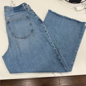 Abercrombie & Fitch Curve Love Crop Wide Leg